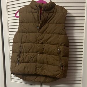 Brown Quilted Puffer Vest